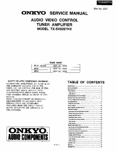 Onkyo TXSV828THX receiver