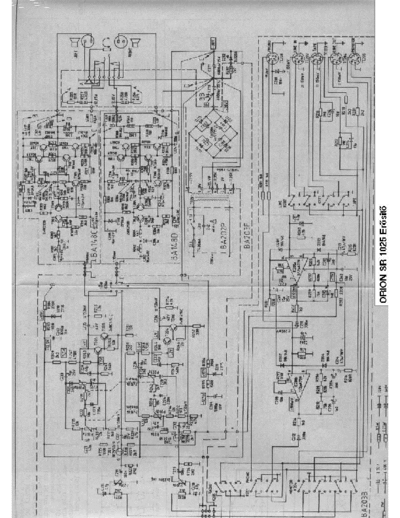 Orion SR-1025 Amplifier schematic