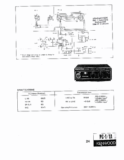 kenwood PC1-1A PC1-1A scheme