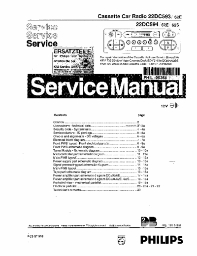 Philips 22DC594 22DC594