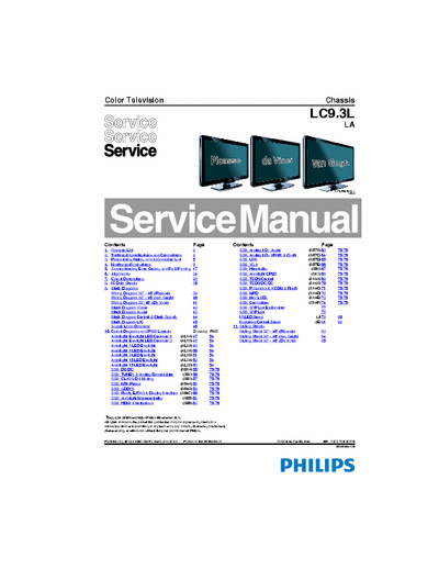 PHILIPS LCD TV Service Manual