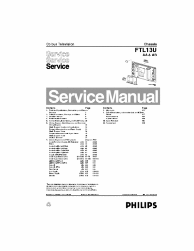 PHILIPS  PHILIPS chassis FTL13U AA&AB