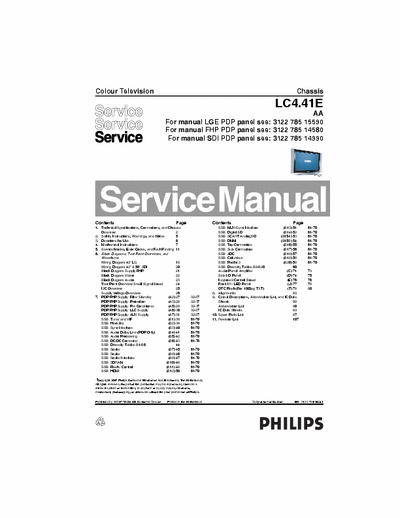 PHILIPS PHILIPS PDP Service Manual