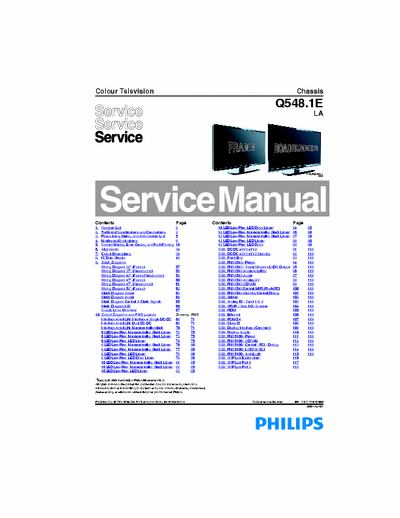 PHILIPS  PHILIPS chassis Q548.1E LA