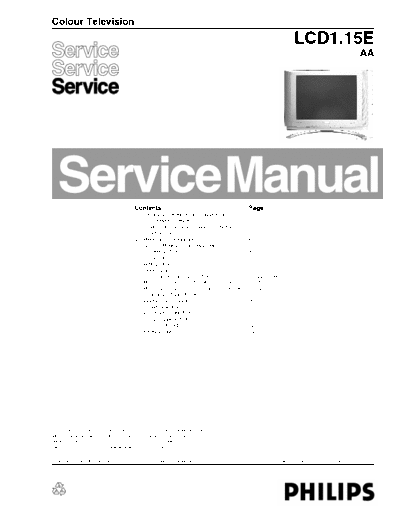 PHILIPS  LCD TV Service Manual