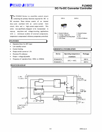 promax-johnton PJ34063 DC-to-DC converter controler