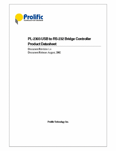  PL2303 USB to serial converter