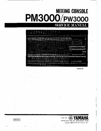 Yamaha PM3000 powered mixer