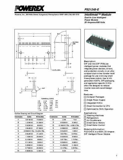 mitsubishi ps21245 ps21245