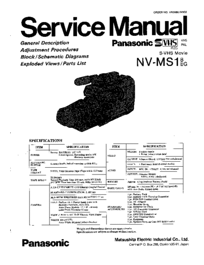 panasonic nv-ms1 Camera