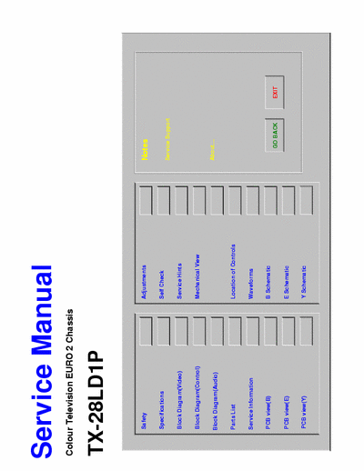 Panasonic TX-28LD1P Panasonic TX-28LD1P_Euro 2 chassis service manual