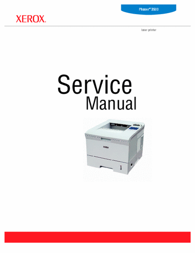 Xerox Phaser 3500 Xerox phaser 3500 Service manual