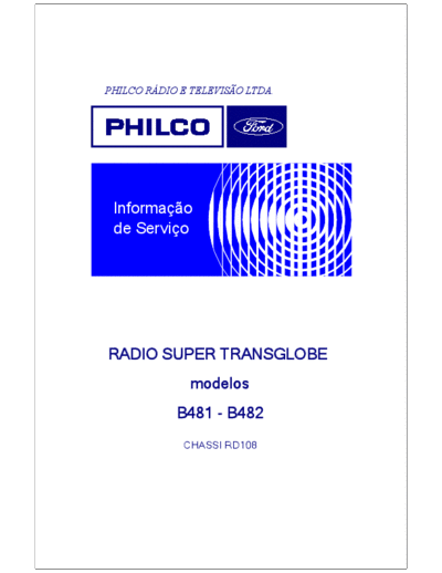 Philco Ford Transglobe B481 B482 Manual Service Radio Philco Transglobe
Redesigned (2020) by @vitorhugome