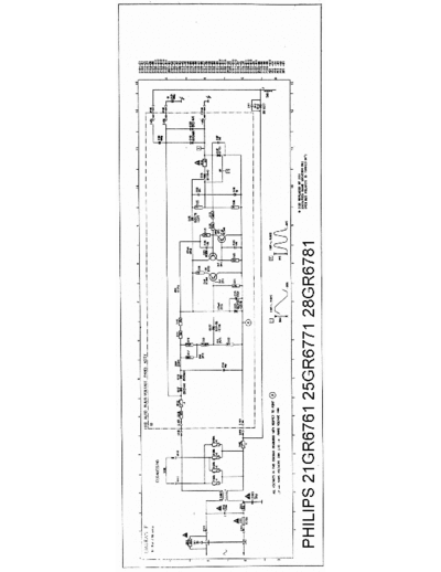 Philips 21GR6761, 25GR6771, 28GR6781 Schematic for the Philips 21GR6761, 25GR6771, 28GR6781 TV models (Chassis G111-S).