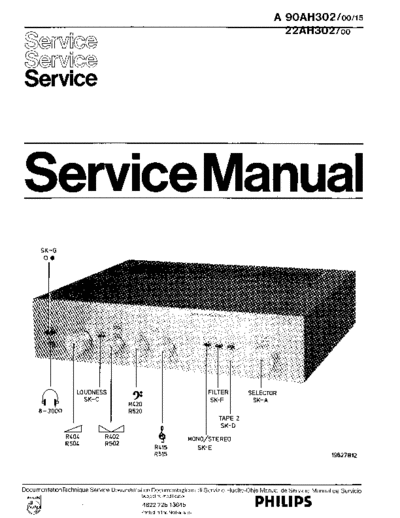Philips 22AH302 service manual
