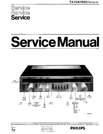 Philips 22AH602 service manual