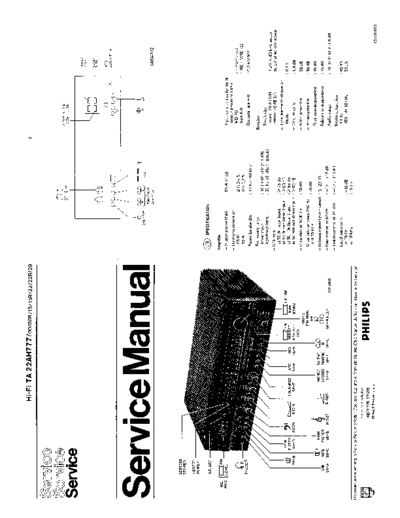 Philips 22AH777 service manual