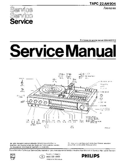 Philips 22AH904 service manual