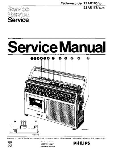 Philips 22AR110 service manual