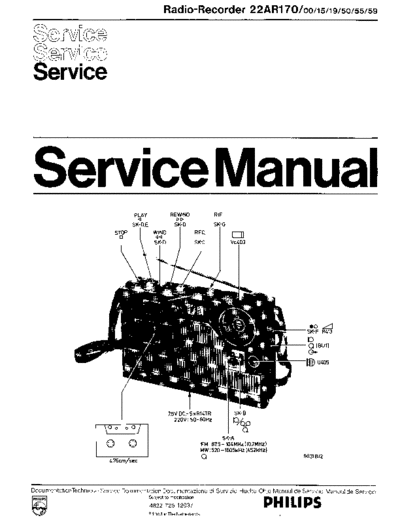 Philips 22AR170 service manual