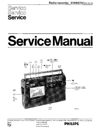 Philips 22AR270 service manual