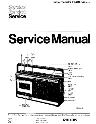 Philips 22AR284 service manual
