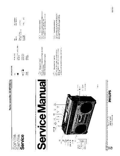 Philips 22AR580 service manual