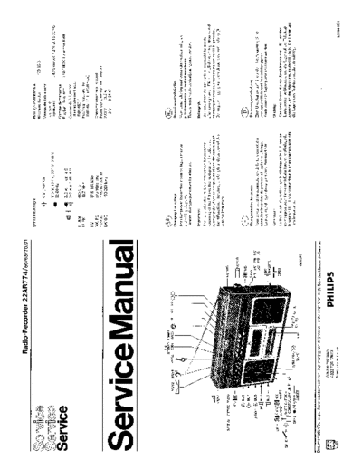 Philips 22AR774 service manual