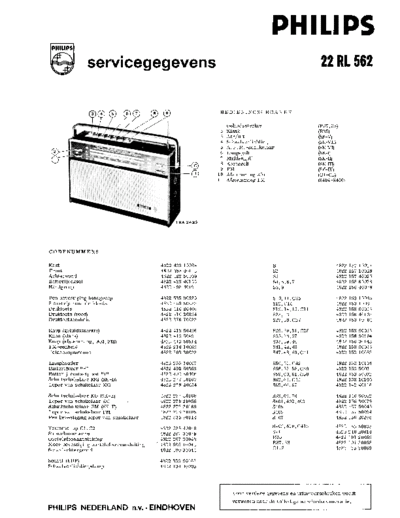 Philips 22RL562 service manual