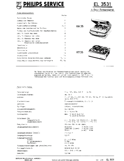 Philips EL3531 service manual
