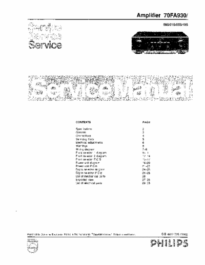 Philips 70FA930 integrated amplifier