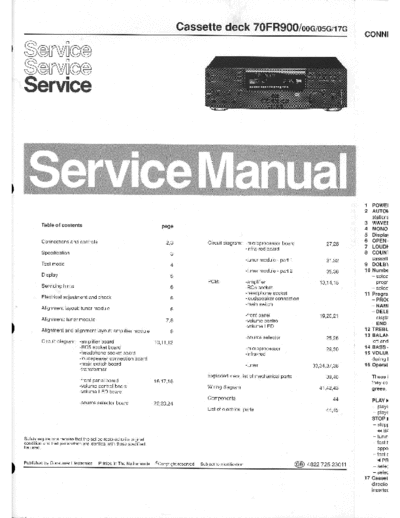 Philips 70FR900 cassette deck