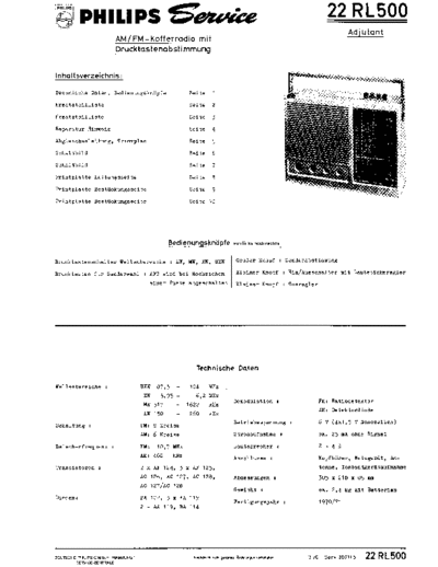 Philips 22RL500 service manual