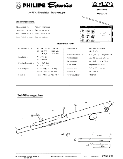 Philips 22RL272 service manual