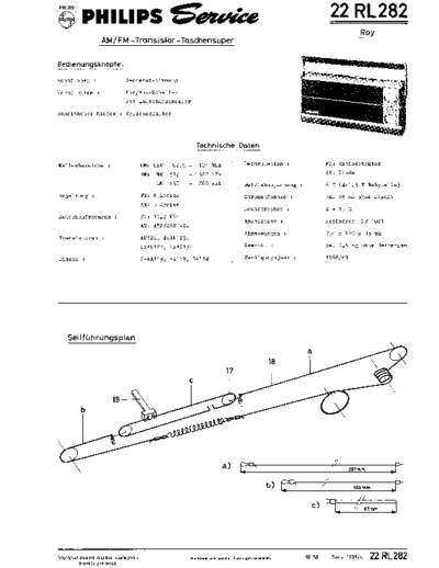 Philips 22RL282 service manual