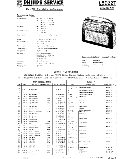 Philips L5D22T service manual