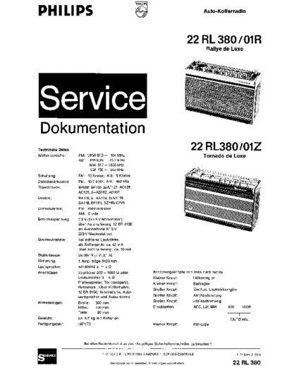 Philips 22RL380 service manual