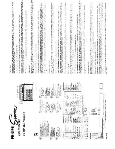 Philips 22RP463 service manual