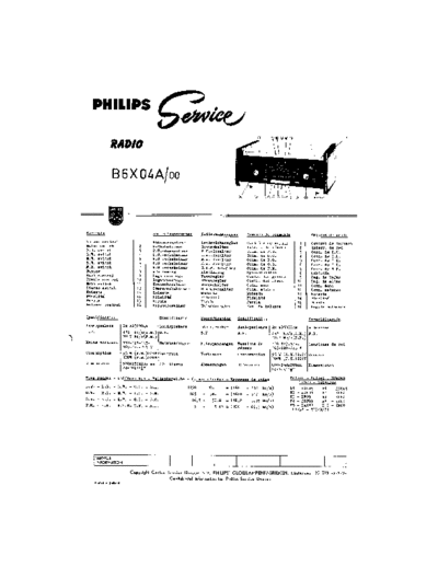Philips b6x04a esquema eletrico de radio