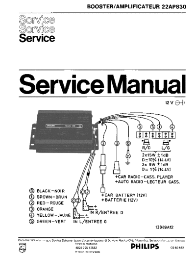 Philips 22AP830 service manual