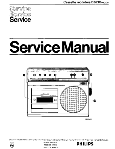 Philips D6210 service manual