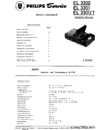 Philips EL3300 service manual