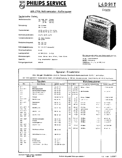 Philips L4D91T service manual