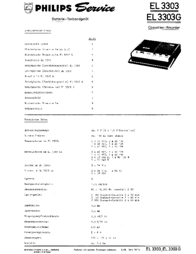 Philips EL3303 service manual