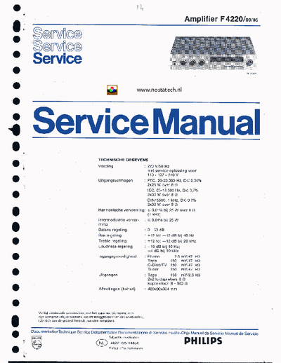 Philips F4220 integrated amplifier