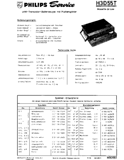 Philips H3D55T service manual