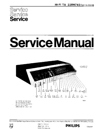 Philips HI-FI TA 22RH742 service manual