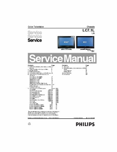 PHILIPS  PHILIPS chassis LC7.1L LA