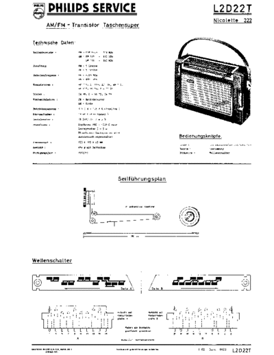 Philips L2D22T service manual