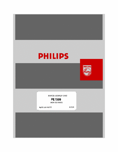 Philips PE 1509 Power supply 0-30V 400mA